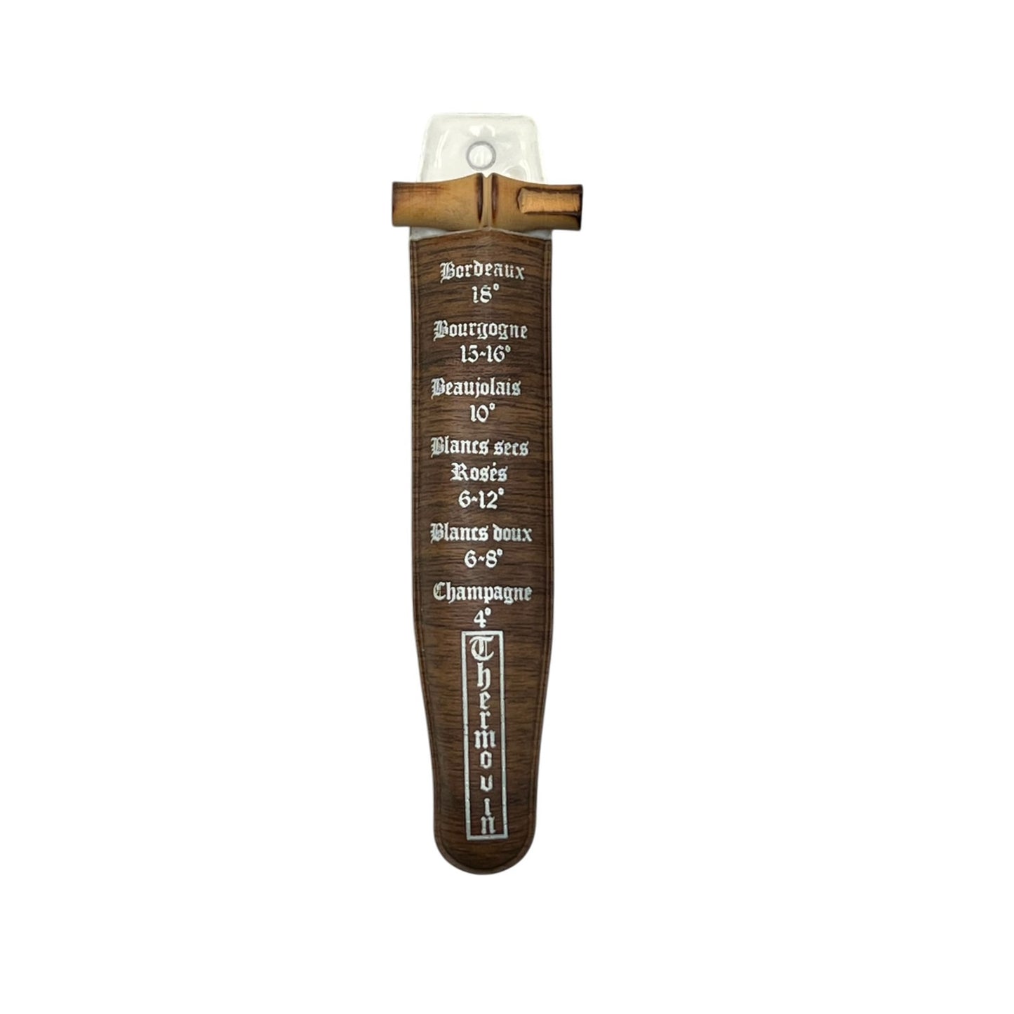 Vintage French Wine Thermometer, Sommelier Gift, Collectible Wine Accessory