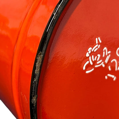 Close-up of a red teapot on a white background