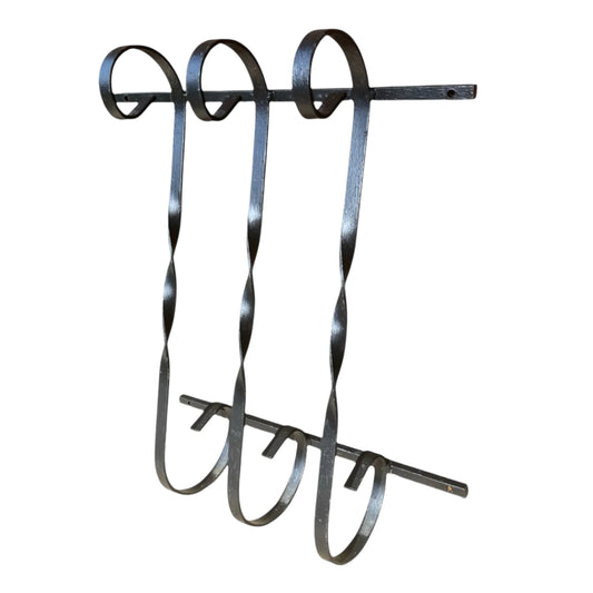 Vintage French black wrought iron balcony style balustrade for sale from All Things French Store