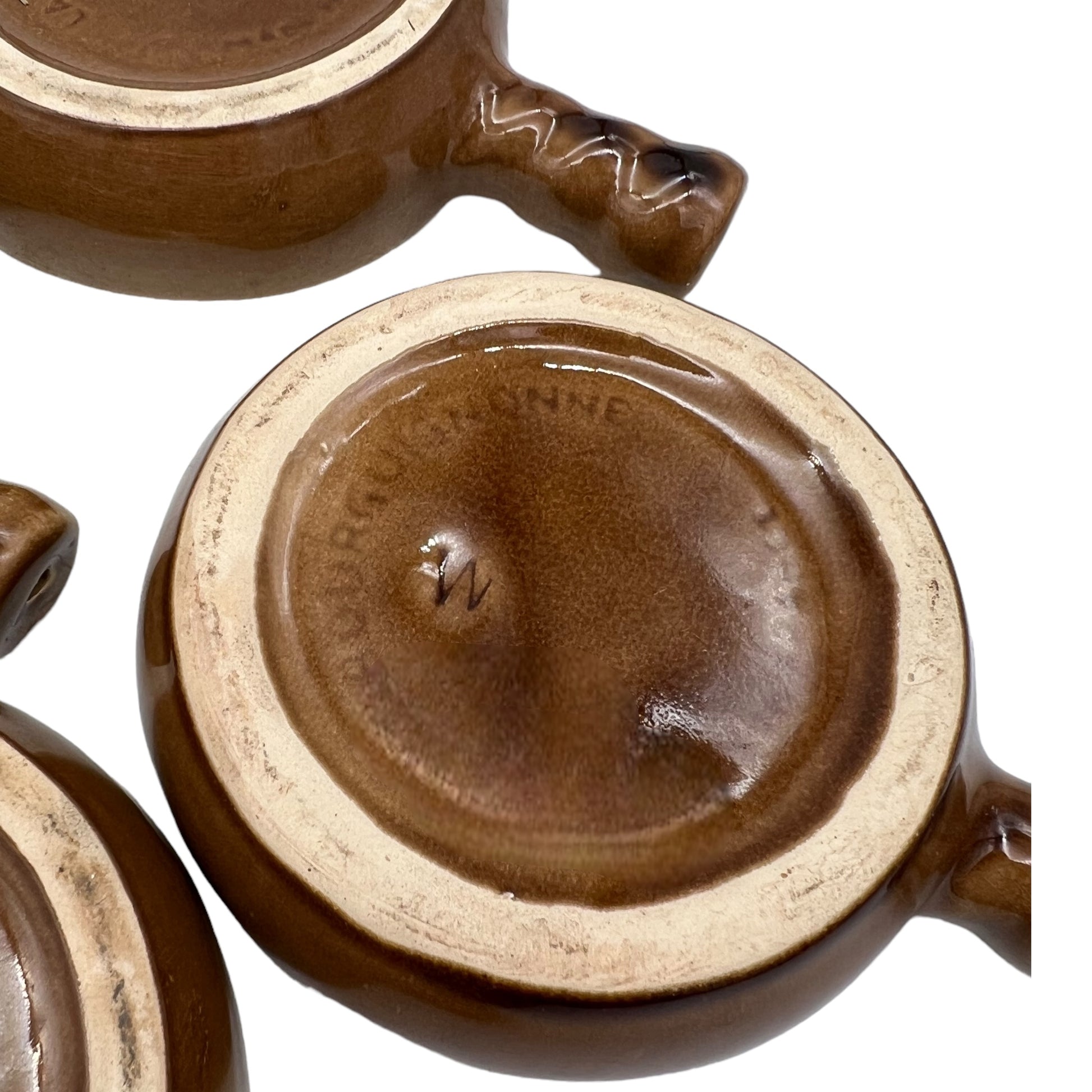 4 x French vintage ceramic escargots snail dishes