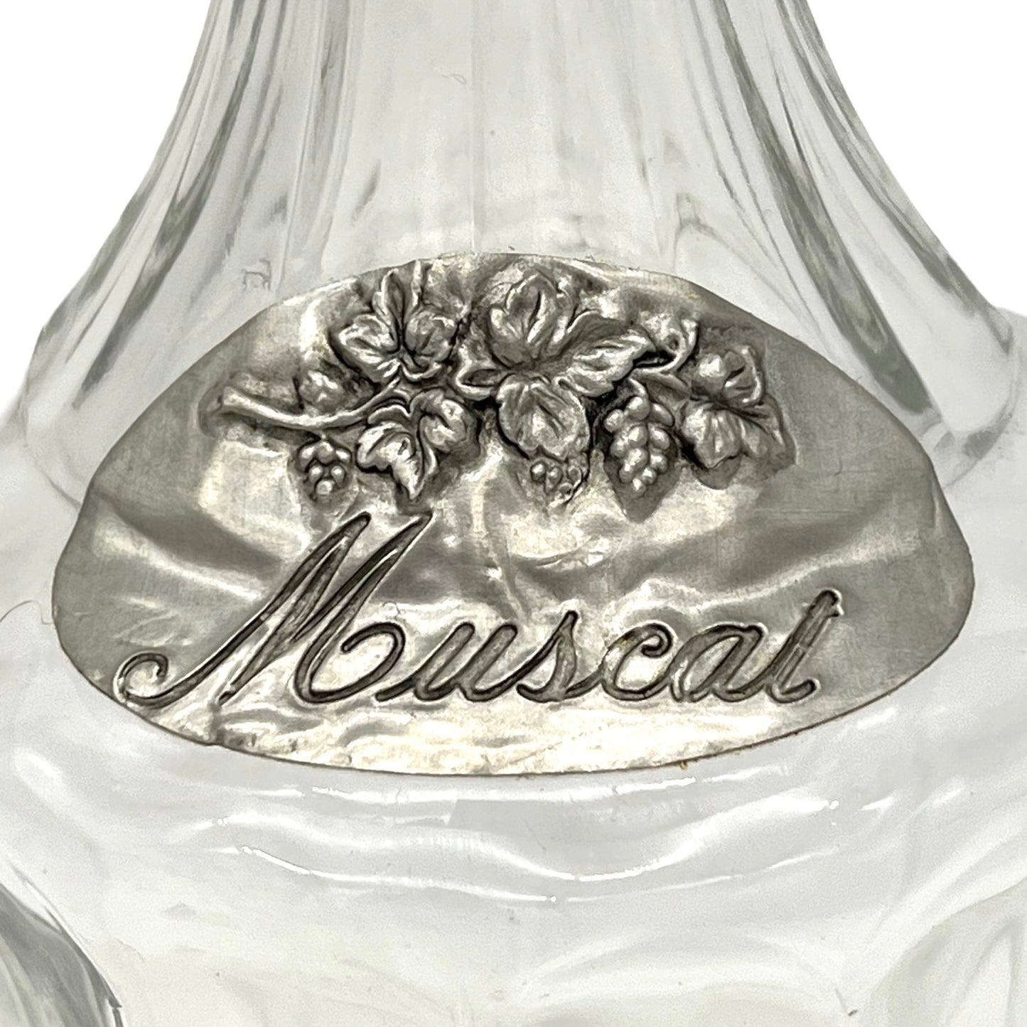 image 3 French decanter bottle with Muscat label
