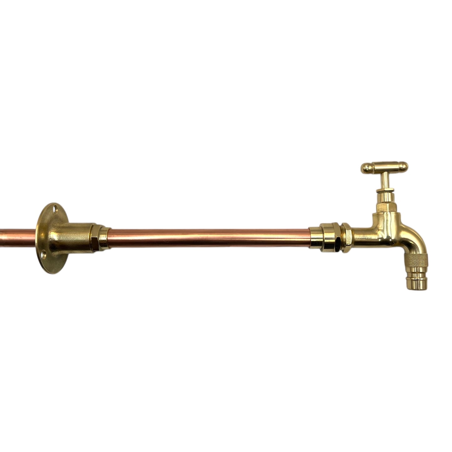 Vintage Style Wall Mounted Tap, Brass and Copper, Custom Size