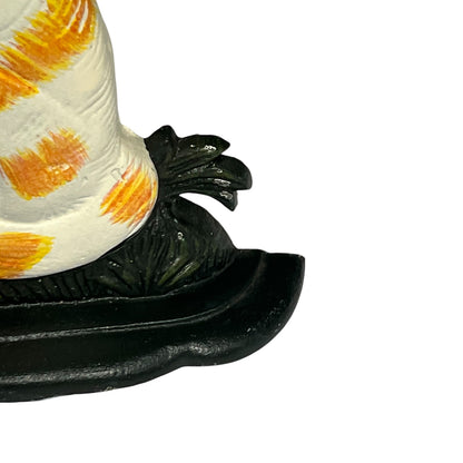 French Cast Iron Cat Shaped Door Stop, Cast Iron Doorstop Wedge, Door Stay