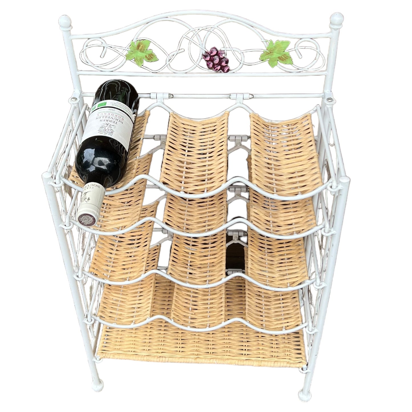 French shabby chic wine bottle rack for 12 bottles