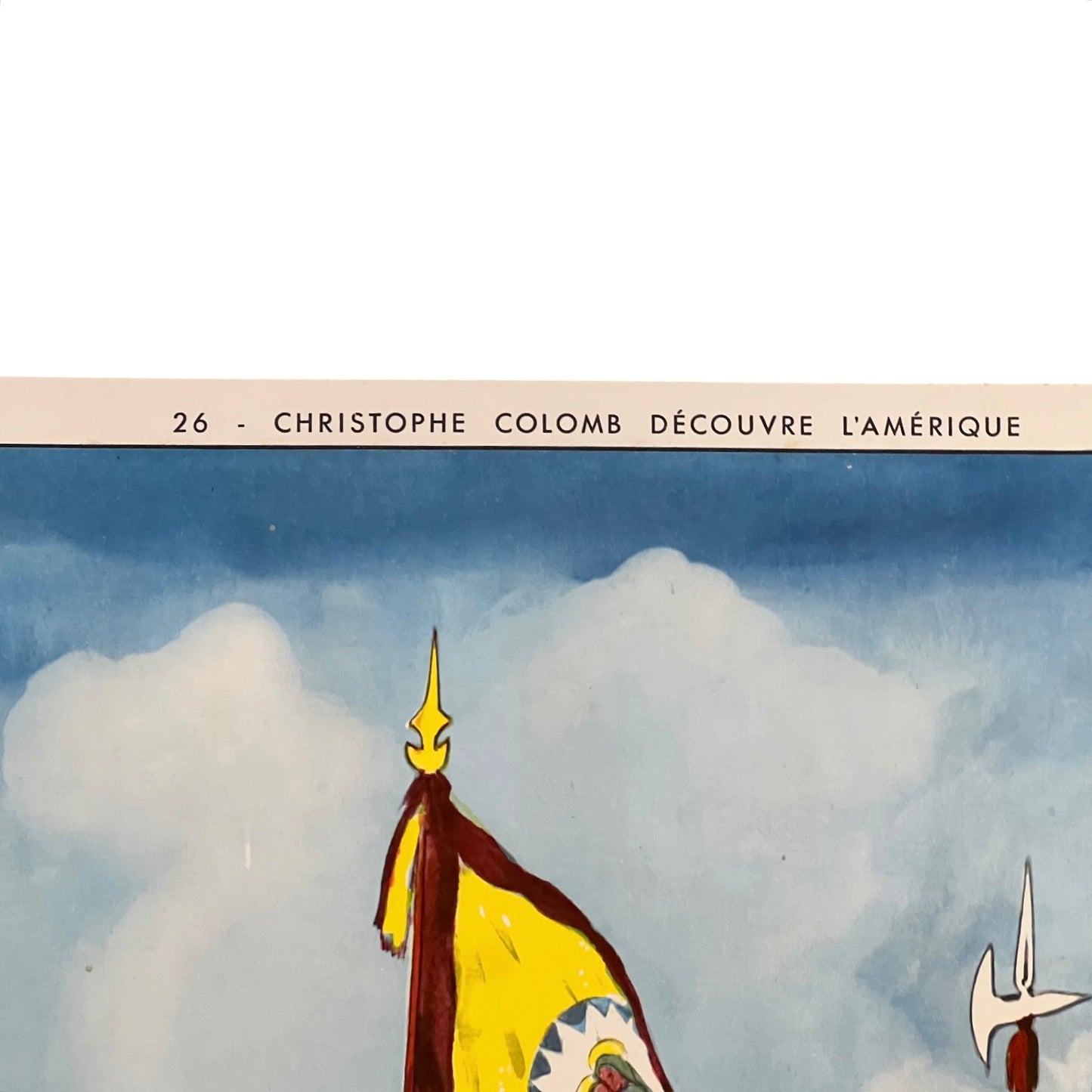 A close-up view of a French wall poster set against a plain white background.