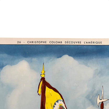 A close-up view of a French wall poster set against a plain white background.