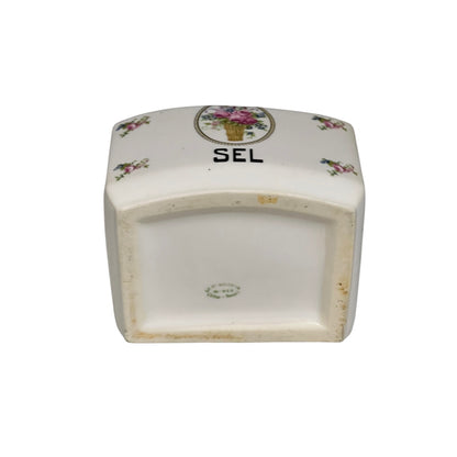 Vintage French Saint-Uze Ceramic Salt Box – Wall-Mounted Sel Crock with Lid
