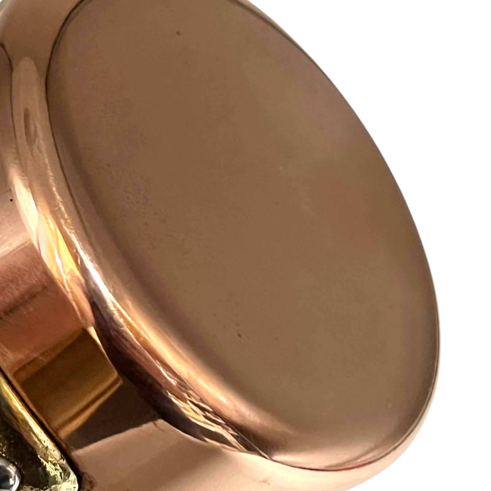base of copper pan