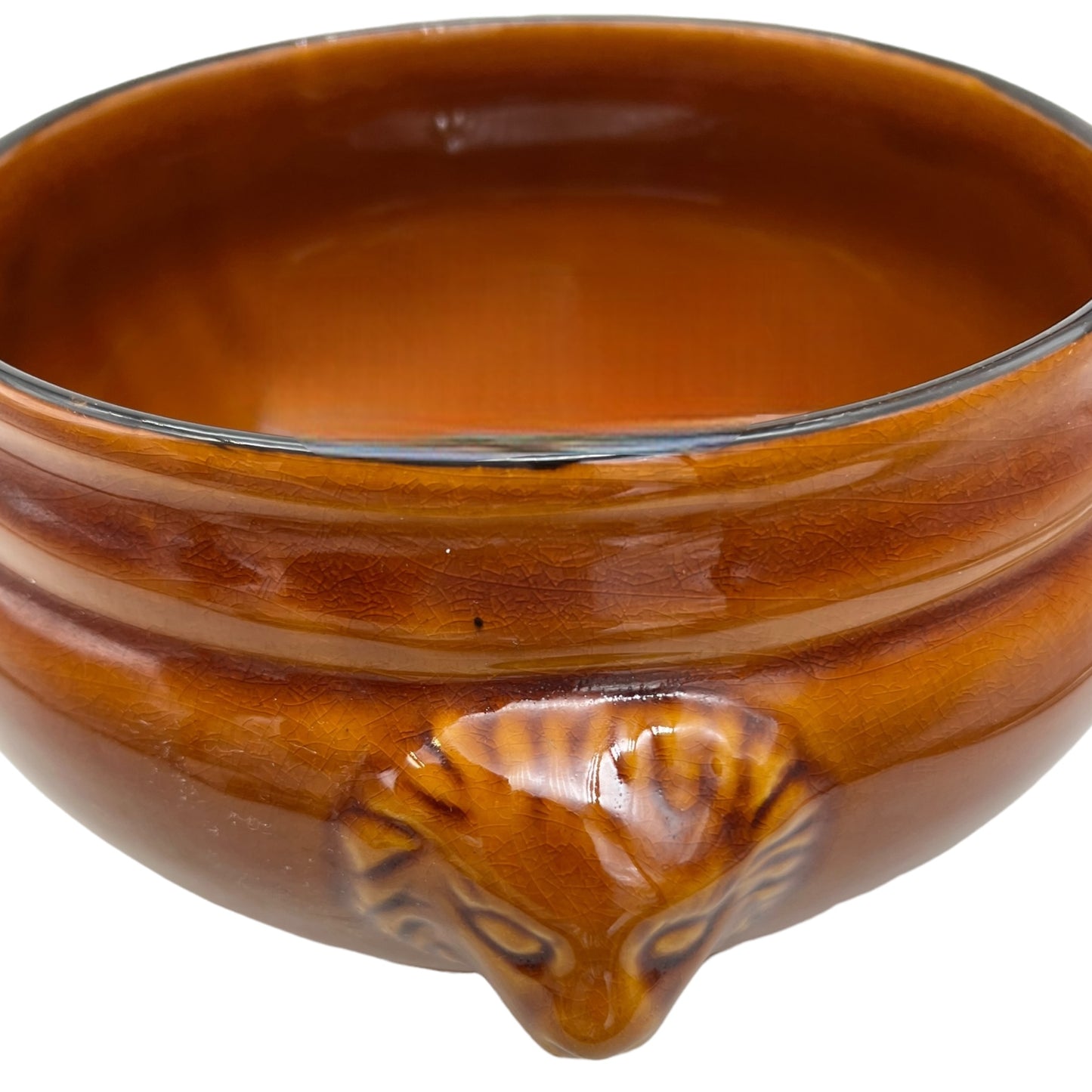 image French traditional vintage soup tureen with lions head handles 