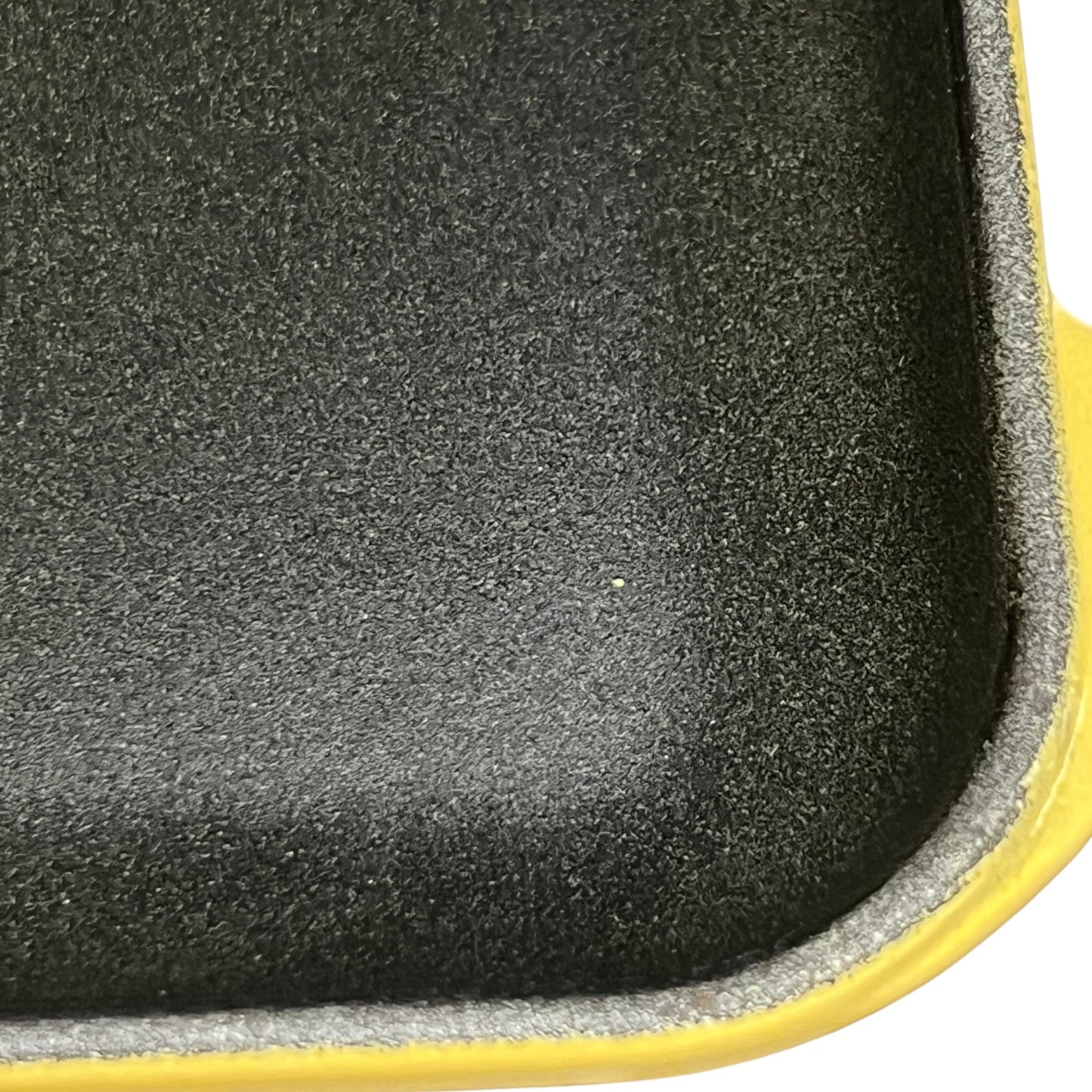 close up of cast iron griddle pan
