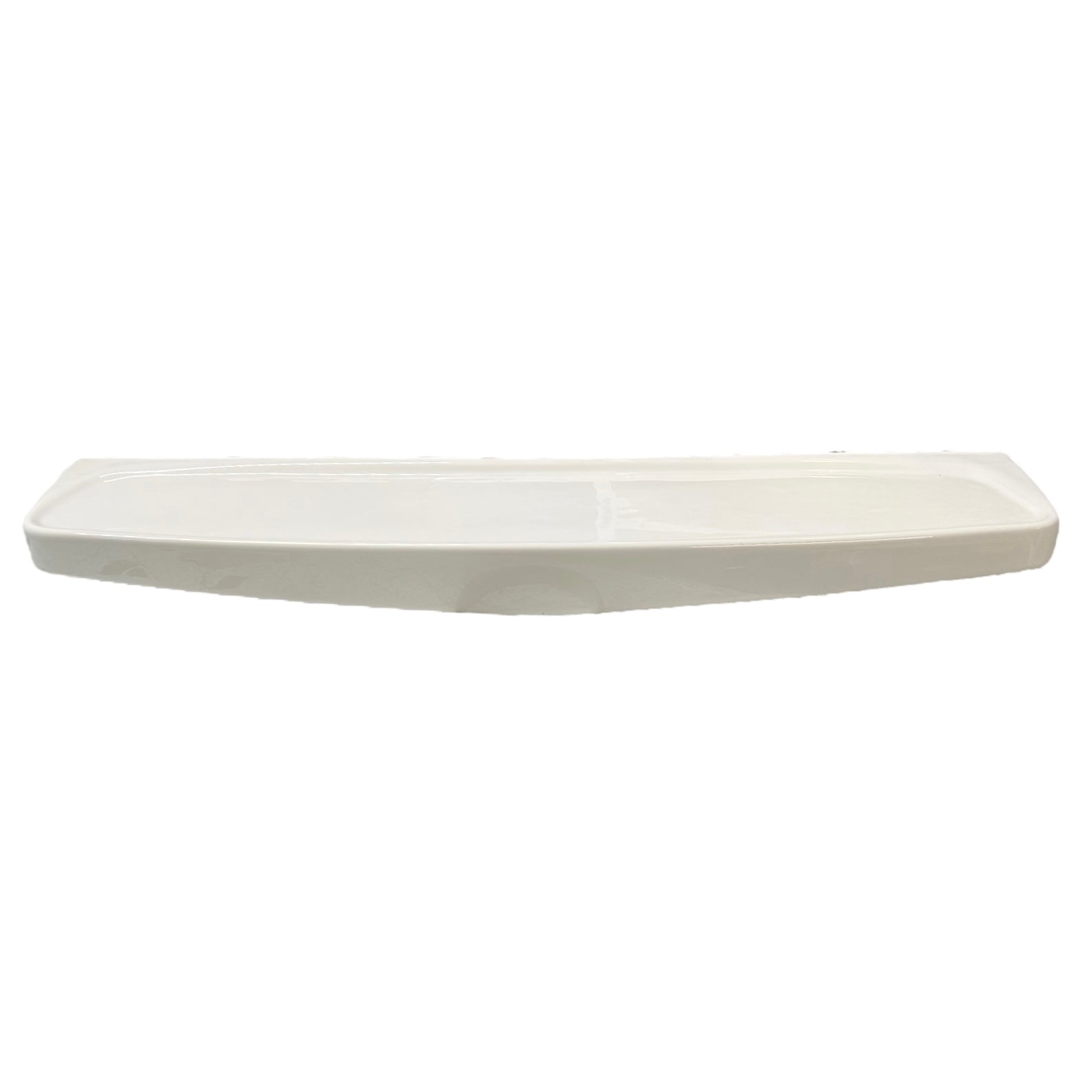 White ceramic shelf on a white background