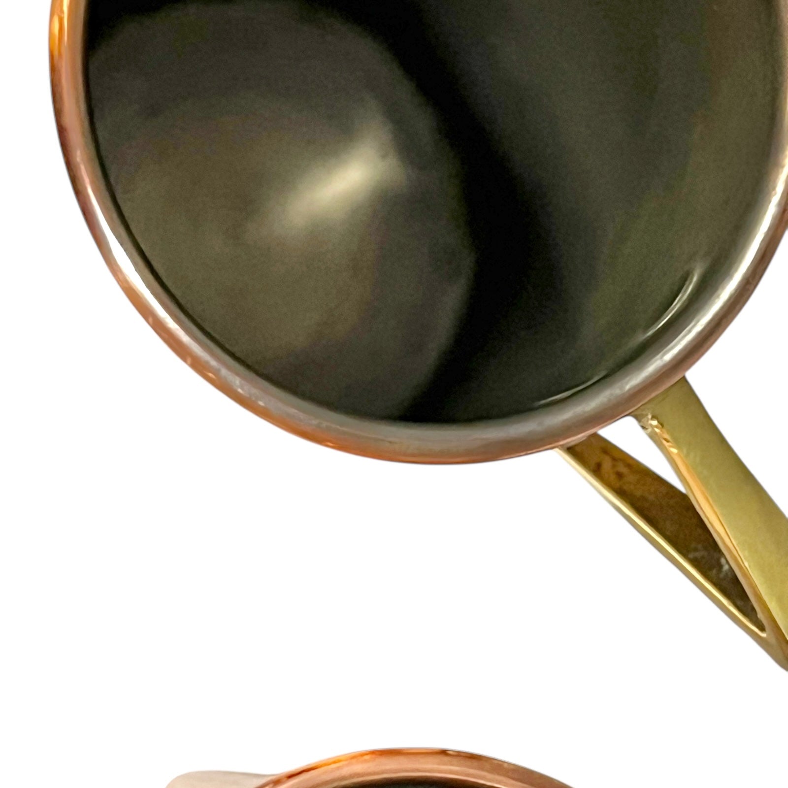 inside of copper measure set
