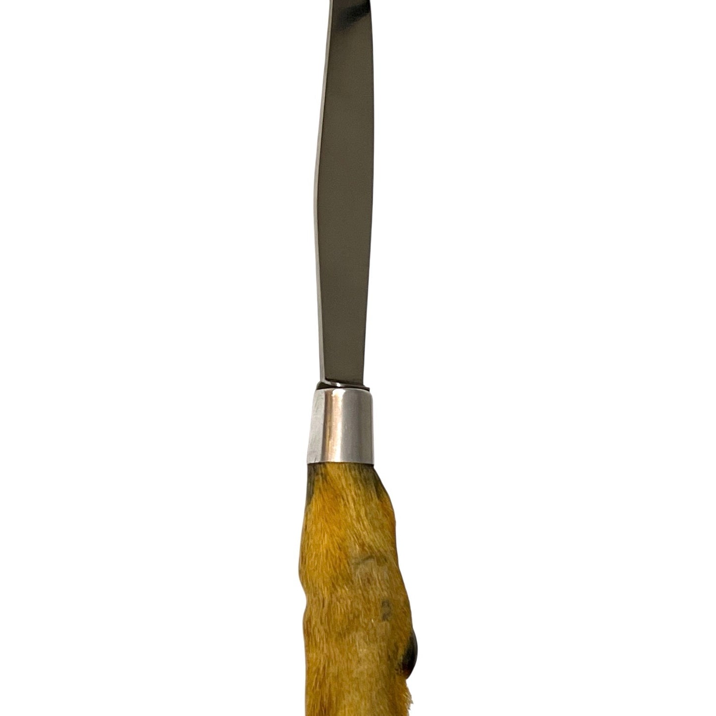 French Deer Hoof Taxidermy Cutlery, Deer Hoof Handle Cheese Knife 