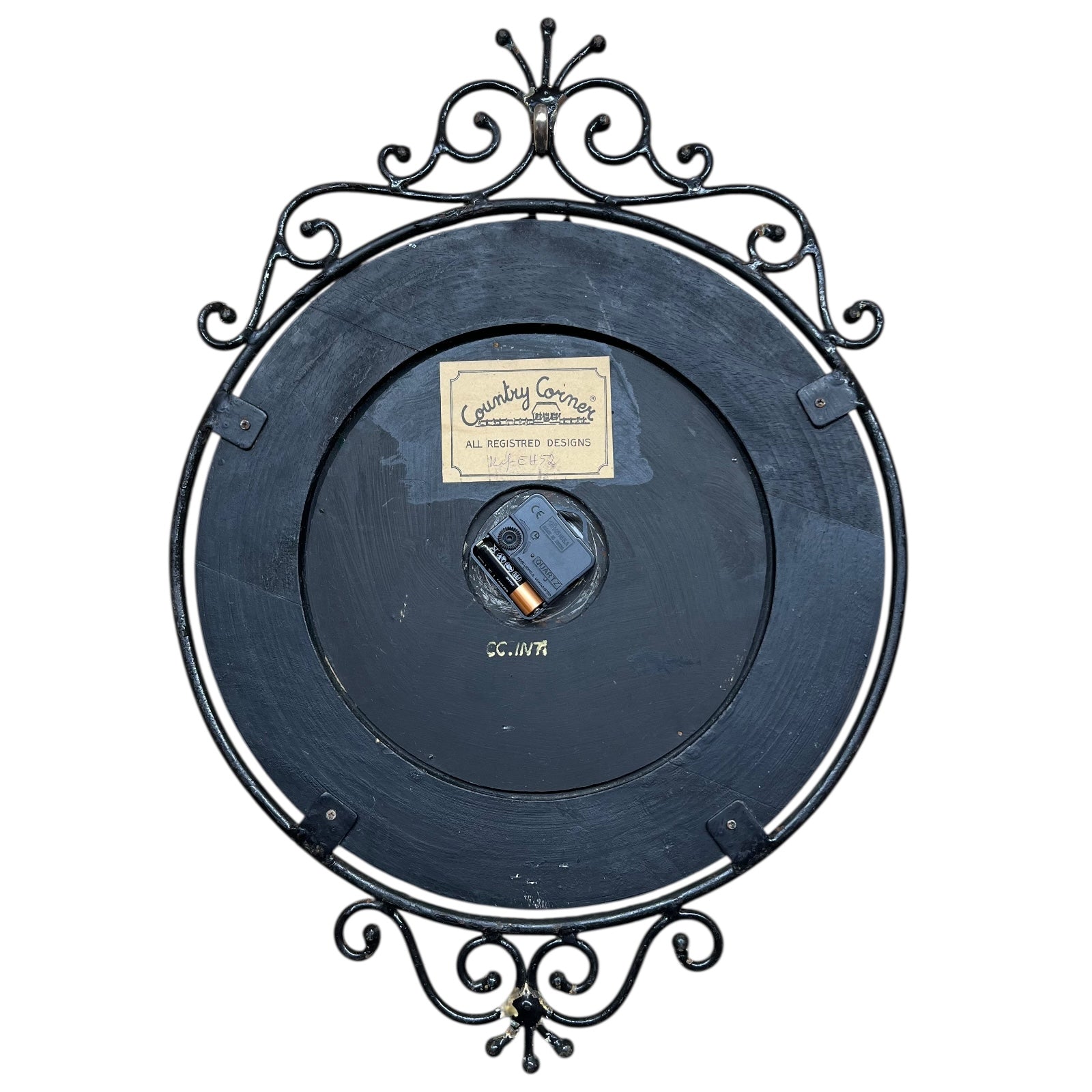 back image of vintage sign