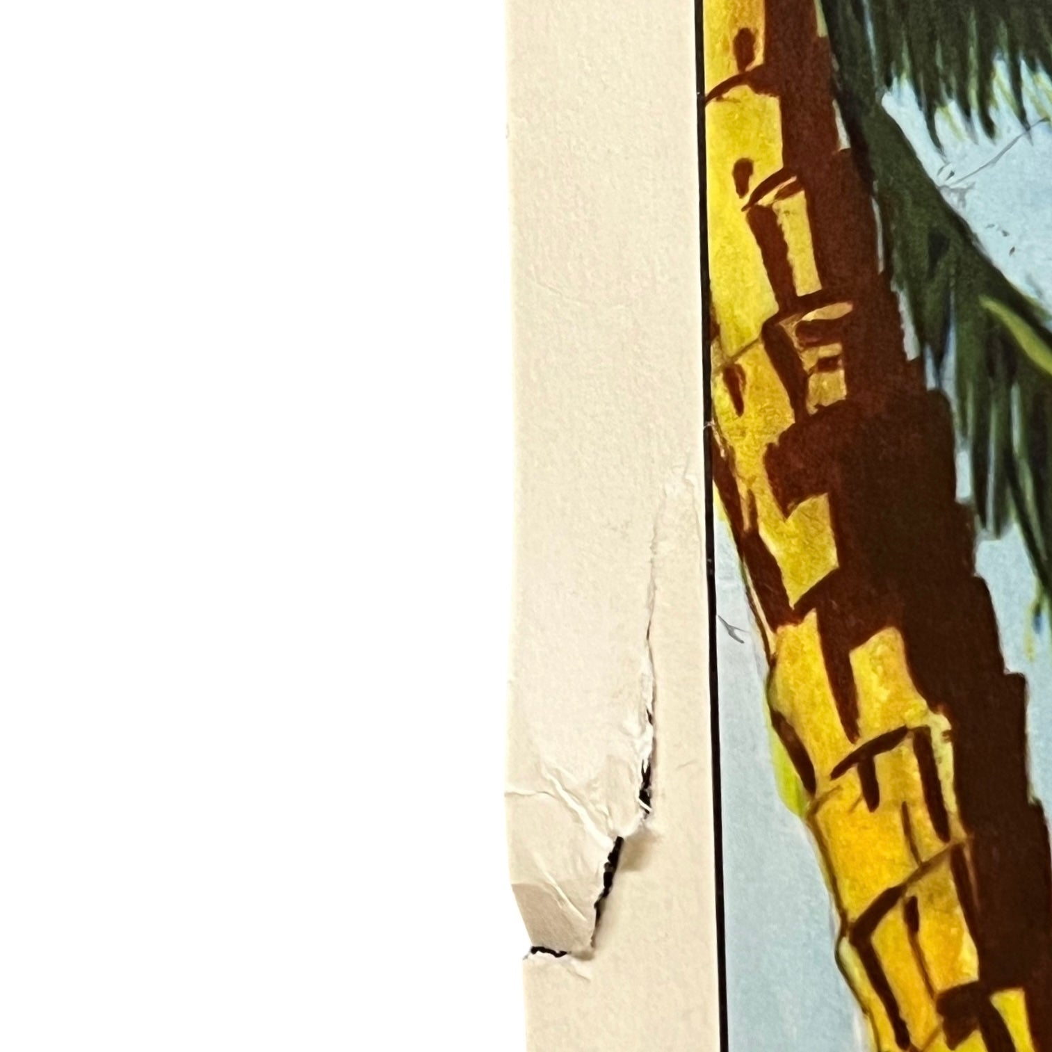A close-up view of a French wall poster set against a plain white background.