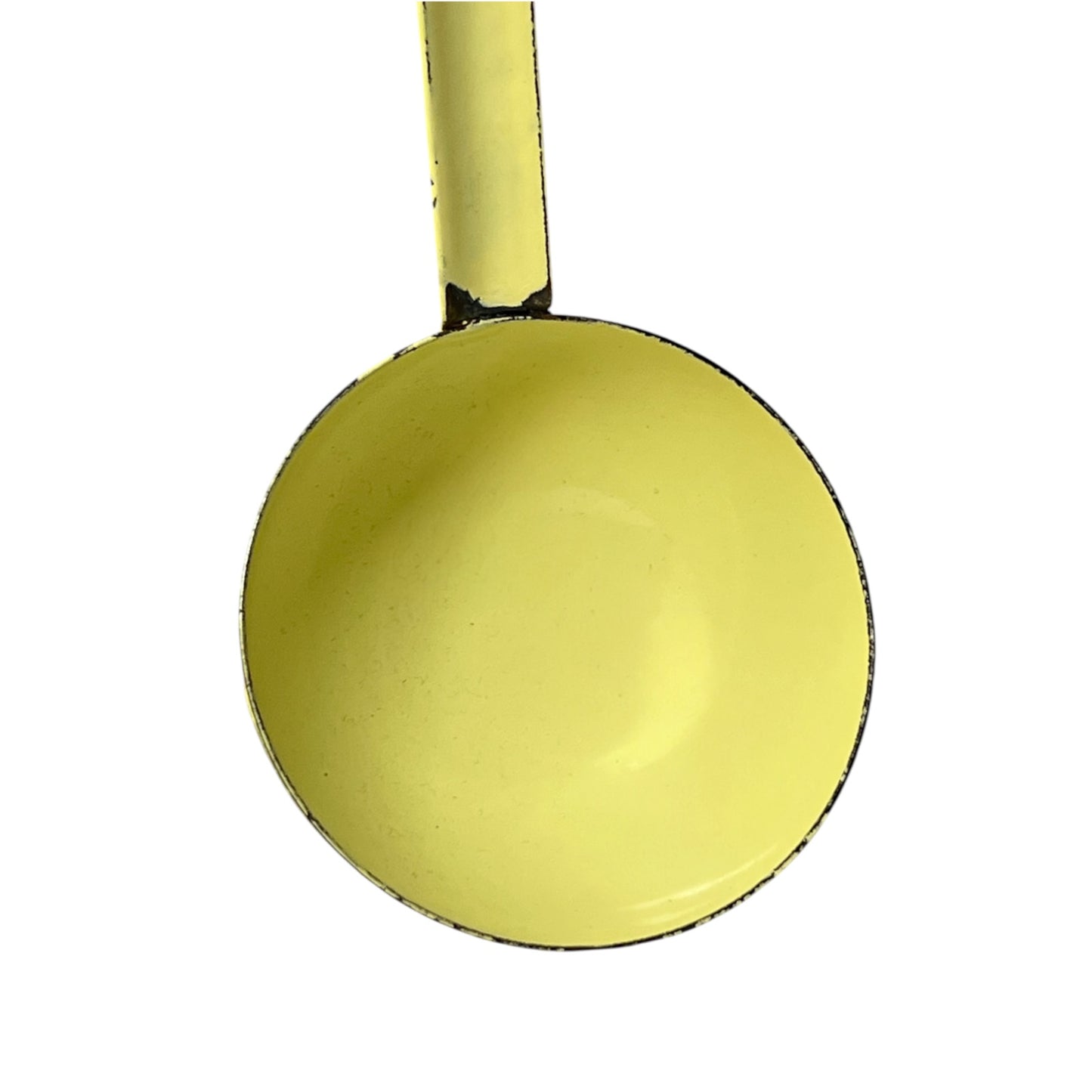 Vintage French Yellow Enamel Ladle & Skimmer Set – Kitchen Utensils