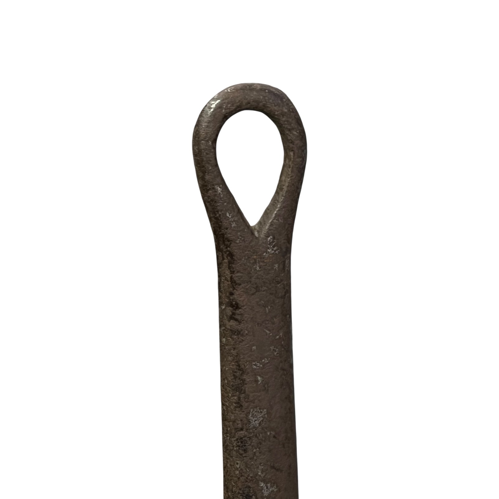 French vintage copper pan lid handle 20cm on a white background