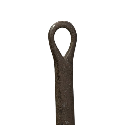 French vintage copper pan lid handle 20cm on a white background