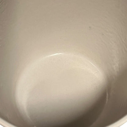 Rare Vintage Le Creuset Cast Iron Fondue Pan – 1960s/70s "Tulip" Pattern Saucepan