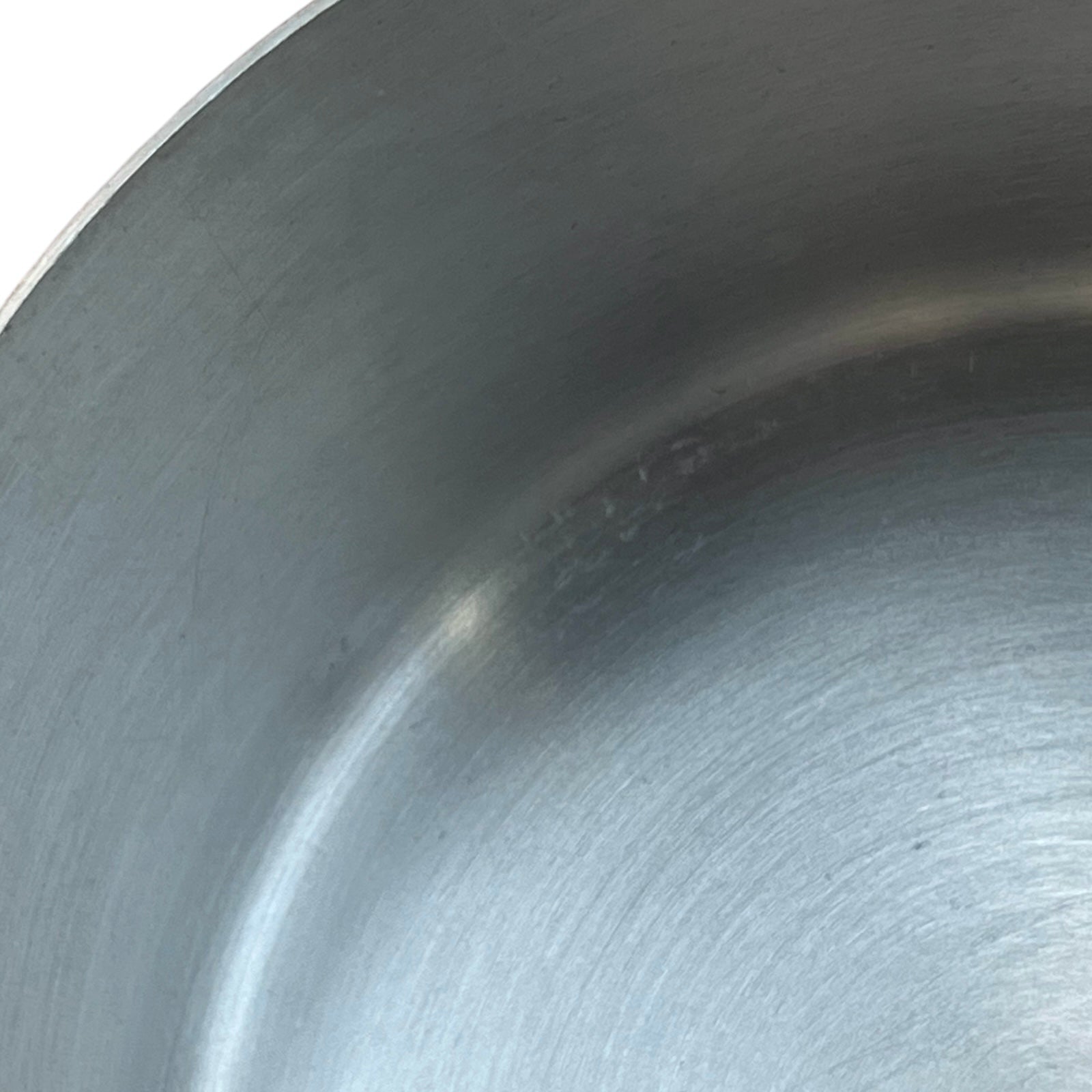 inside view of aluminium lined copper pan