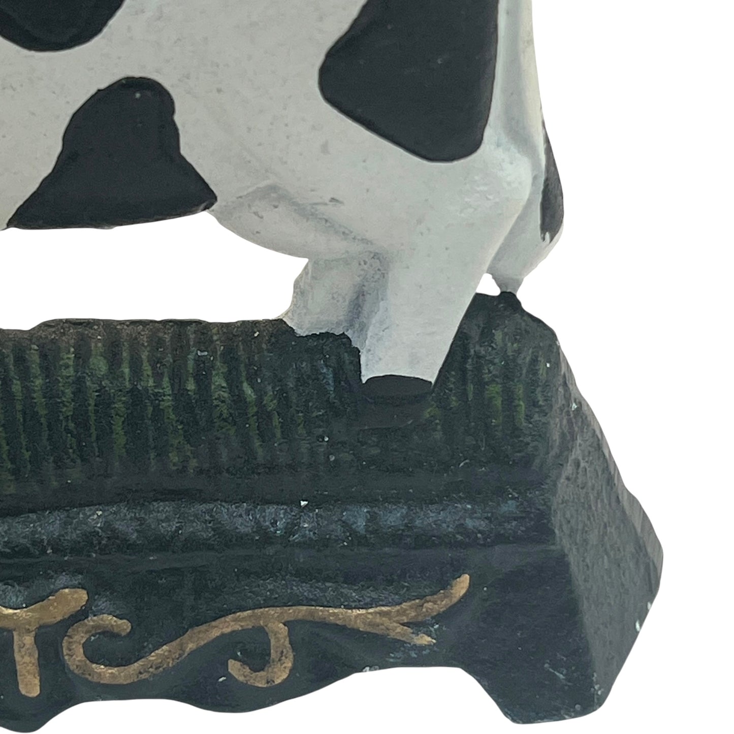 French Cast Iron Cow Door Stop, Farmhouse Chic Doorstop Wedge, Door Stay