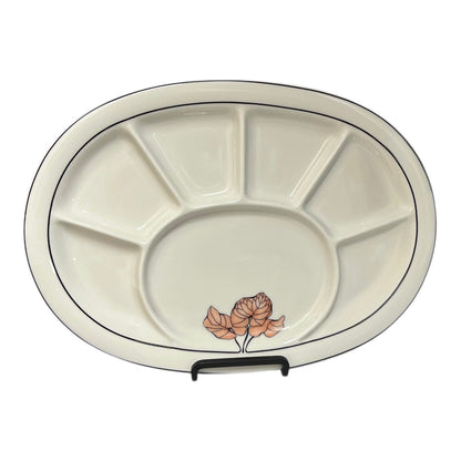 Set of 6 Vintage Goebel Oeslauer Sectioned Plates – West German Ceramics