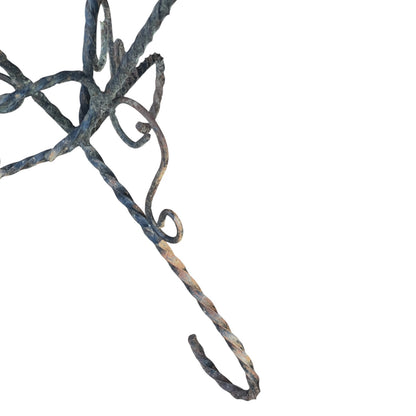 detail view of retro plant stand