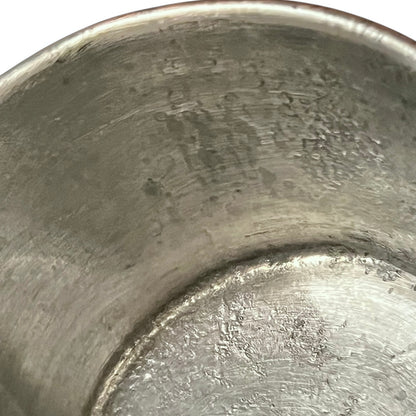 inside view of tin lined copper pan