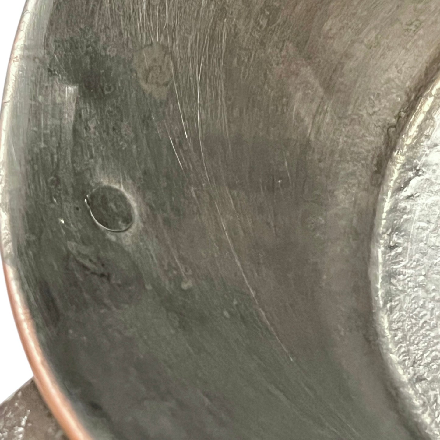 inside view of copper pan