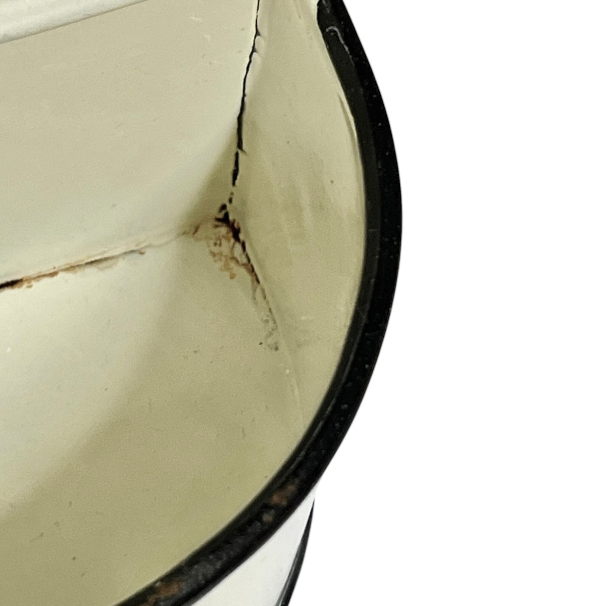 French Vintage Style Enamel Salt Box – Cream SEL Wall Hanging Pot | Farmhouse Kitchen Décor