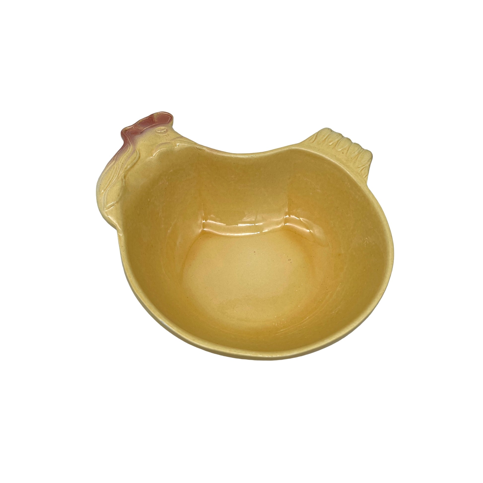 image French chicken shaped casserole or salad dish