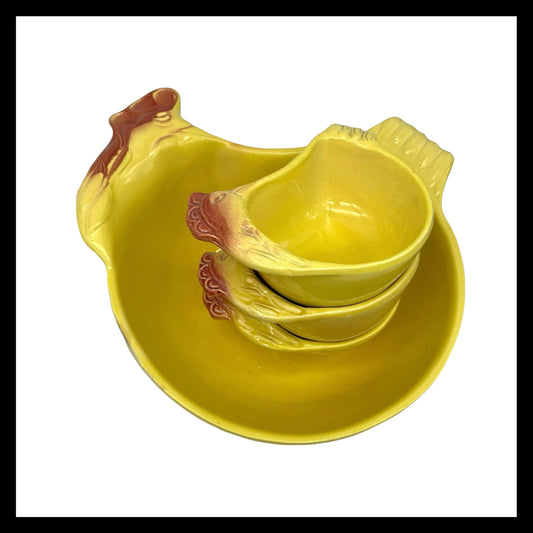 image French chicken shaped casserole or serving dishes sold by All Things French Store
