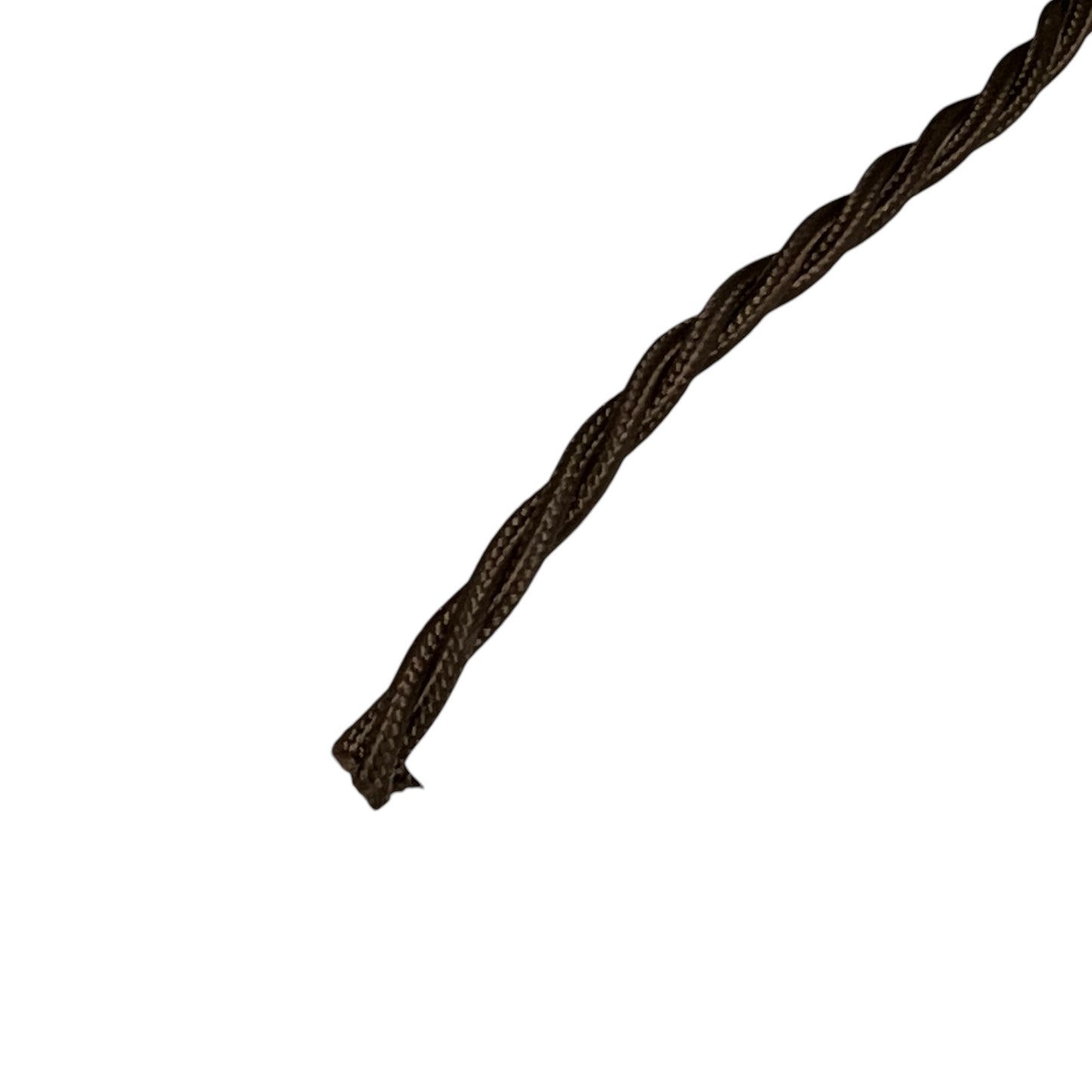 Vintage twisted light wiring on a white background