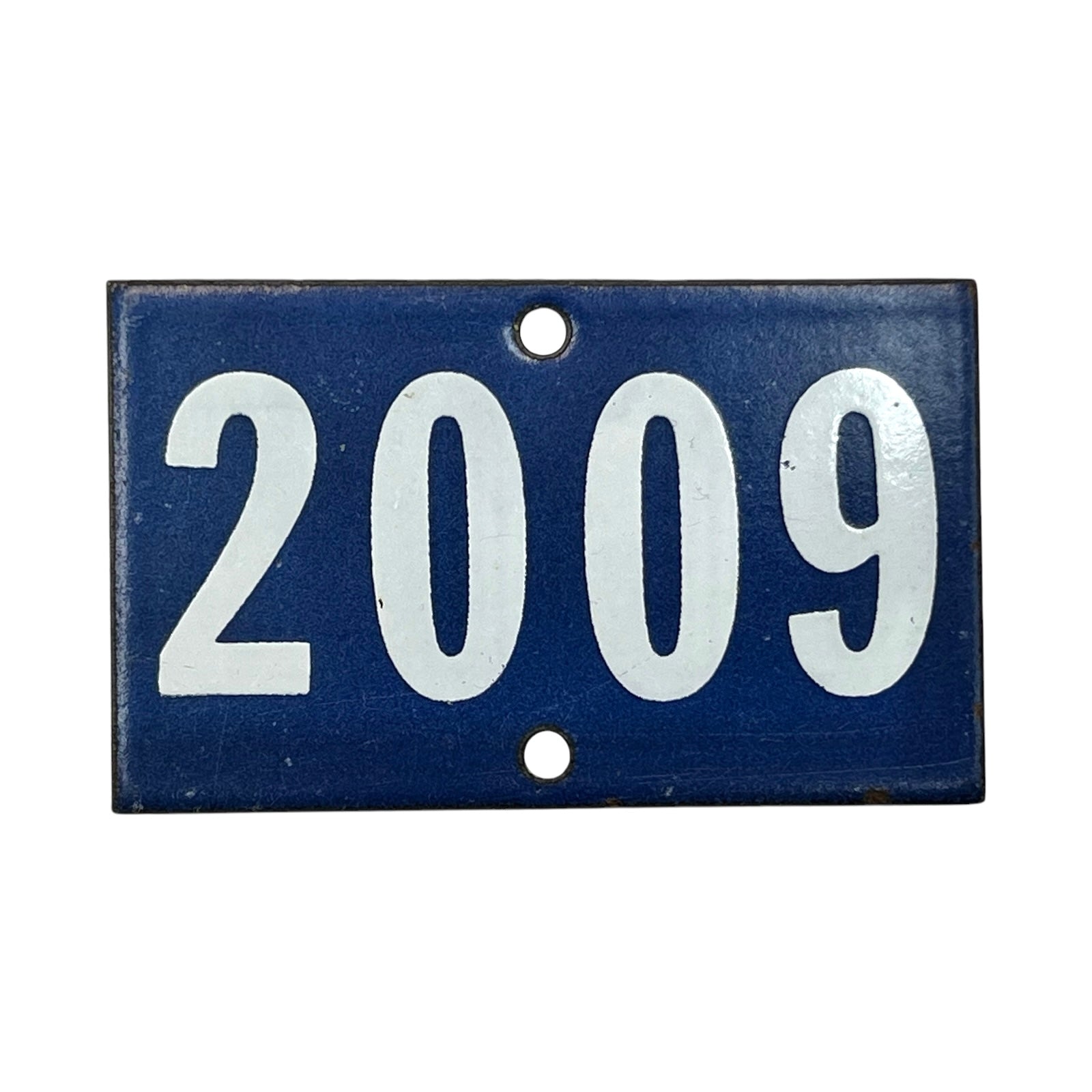 Vintage French Enamel Door Number 2009