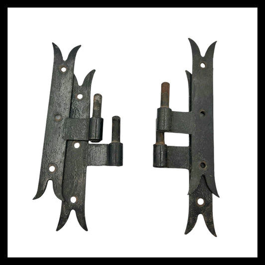 set of French vintage window shutter brackets for sale by All Things French Store 