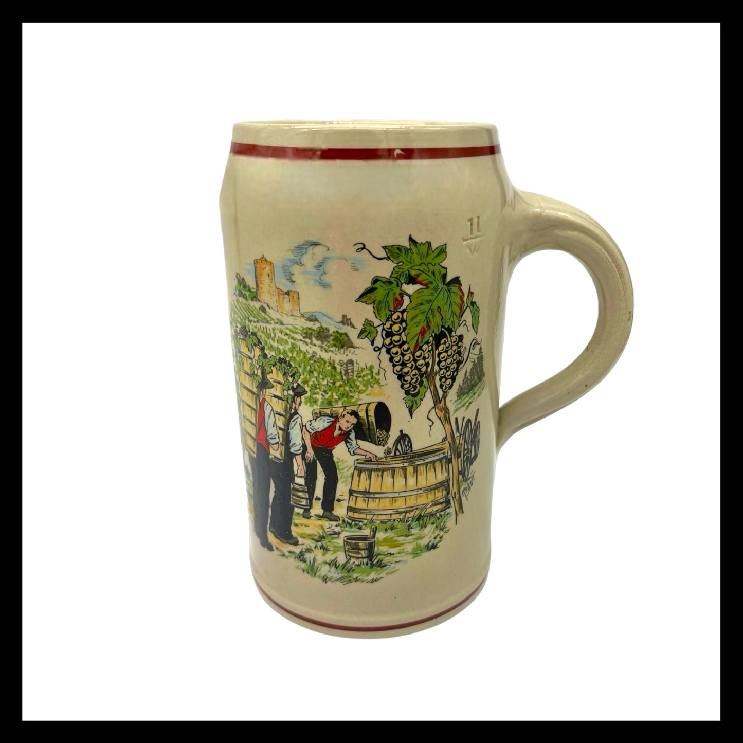 image German beer stein with Kronenburg stamp sold by All Things French Store