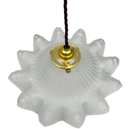 image French vintage glass ceiling  lamp shade