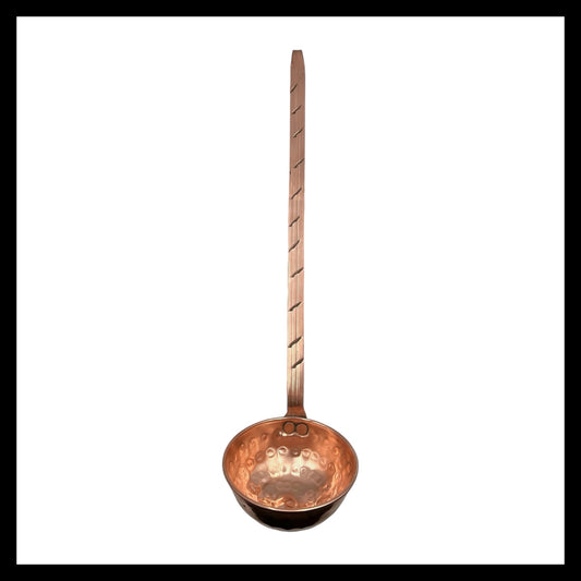 French  vintage copper kitchen ladle for sale by All Things French Store