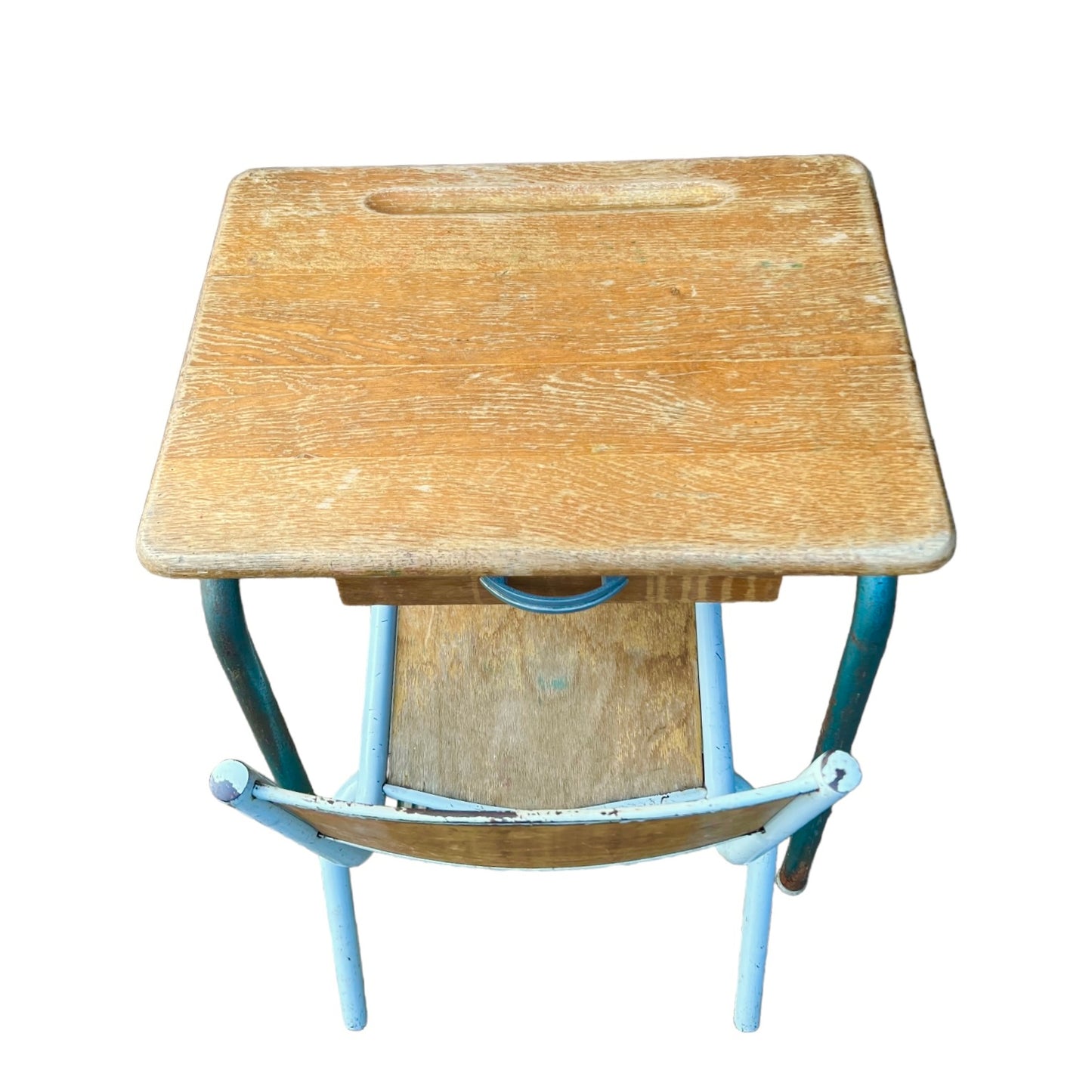 Vintage Childs French School Desk and Chair, Solid Condition - H 56cm