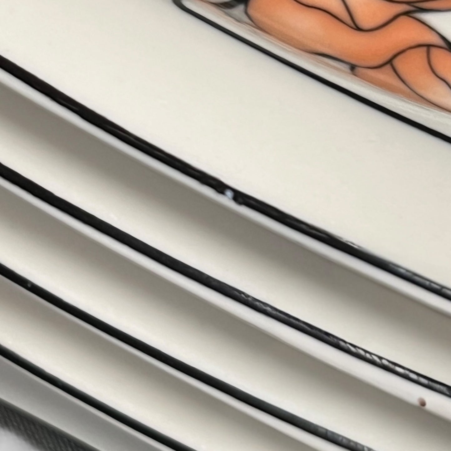 Set of 6 Vintage Goebel Oeslauer Sectioned Plates – West German Ceramics