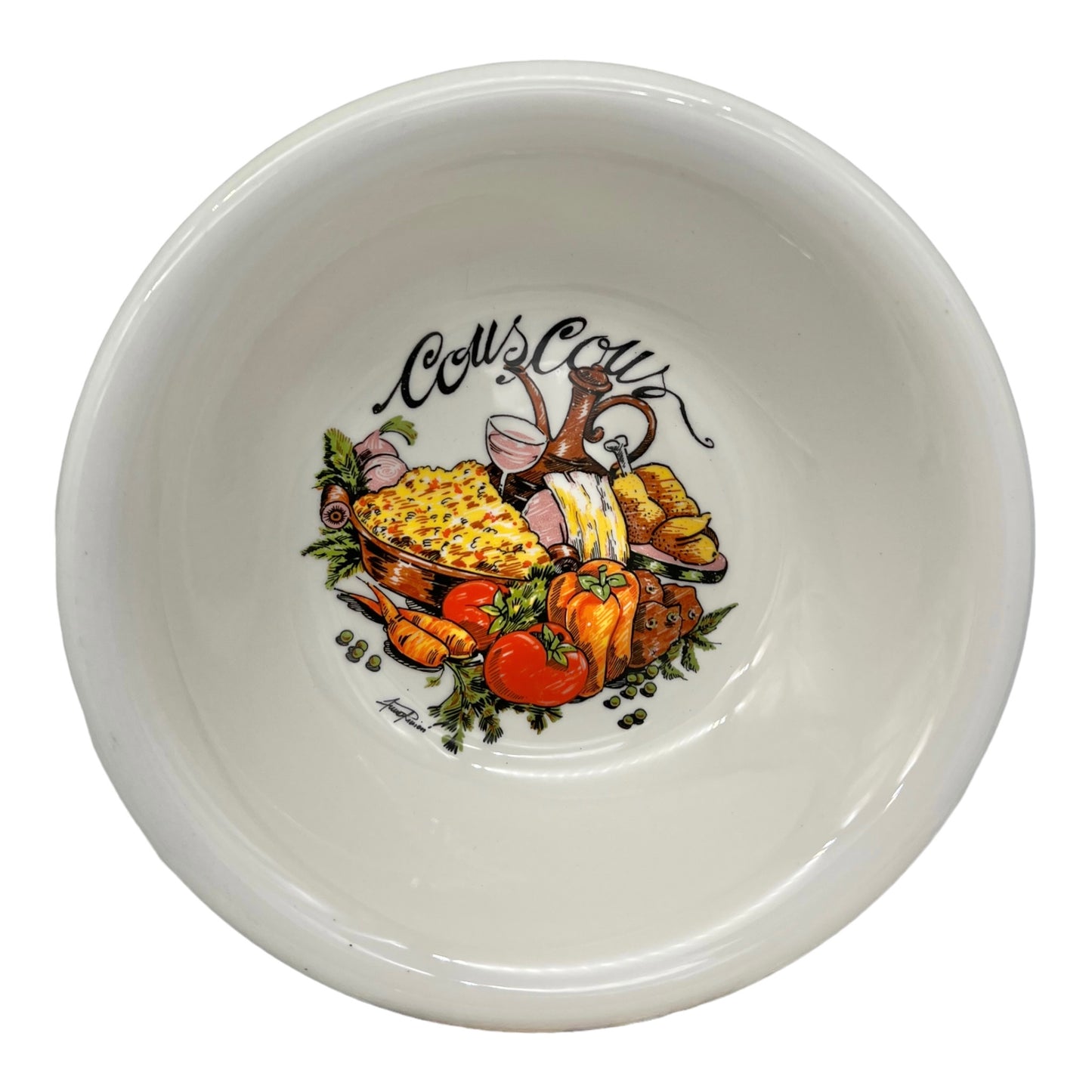 image 5 Italian La Primula hand painted couscous bowls