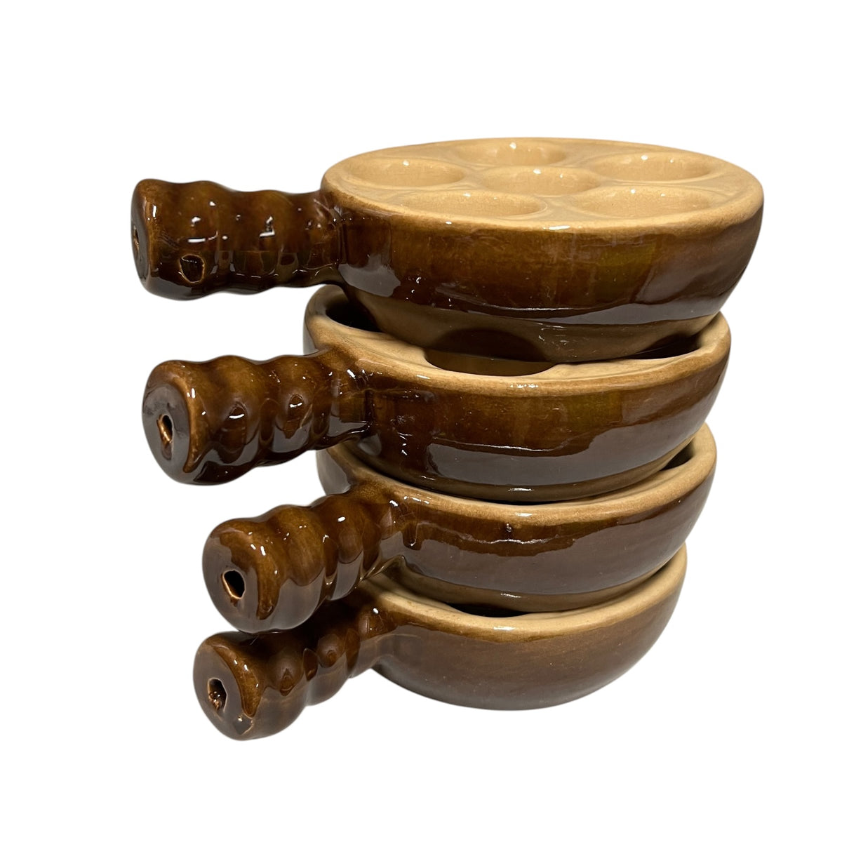 Vintage La Bourguignonne Escargot Dishes Set of 4 – French Snail Plates
