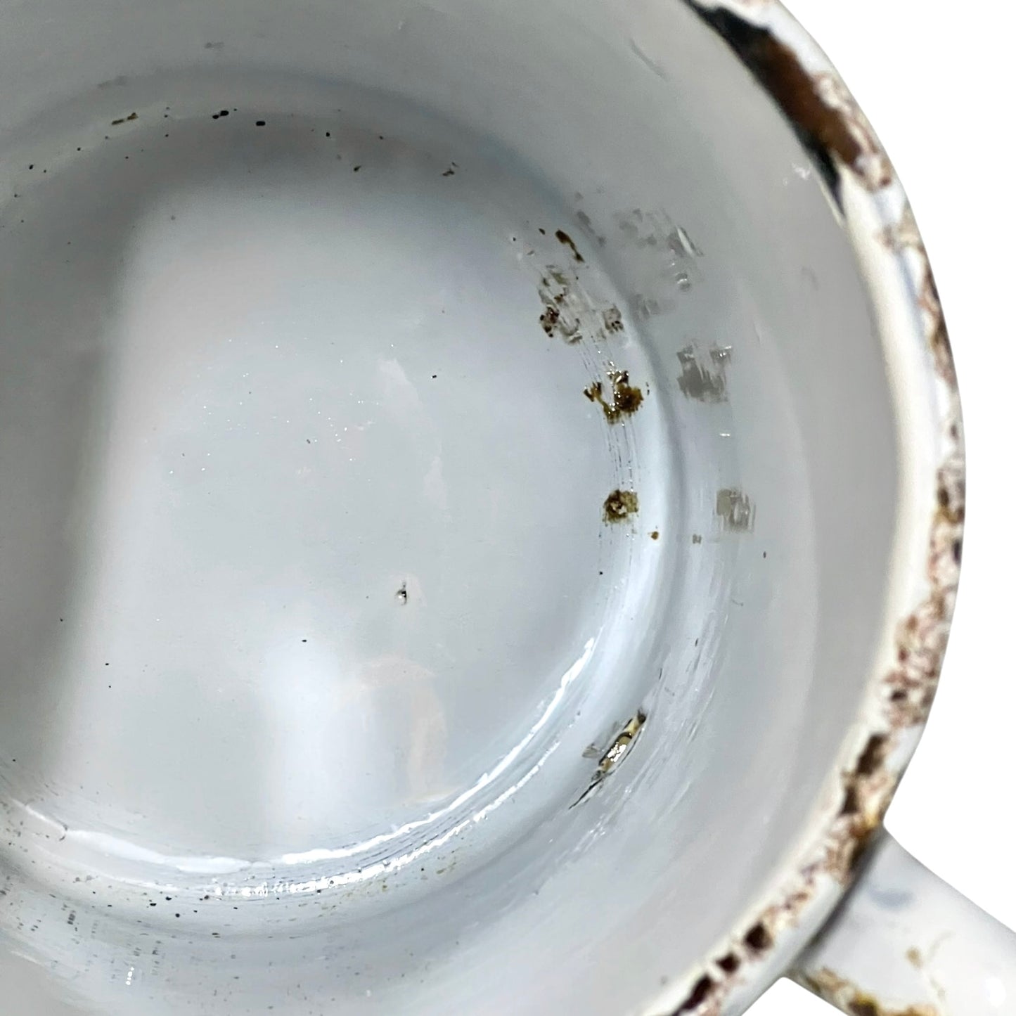 Vintage French Enamel Irrigator Garden Planter Kitchen Jug