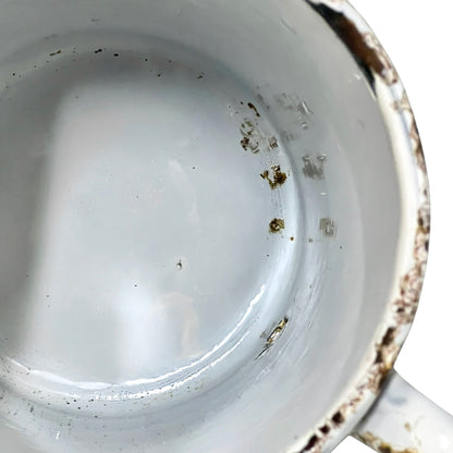 Vintage French Enamel Irrigator Garden Planter Kitchen Jug