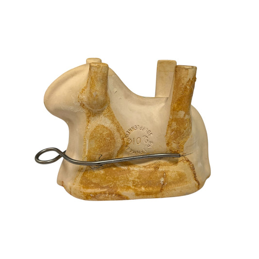 Vintage French Easter Lamb Cake Mould – Poterie Lehmann Alsace Ceramic Lamala with Recipe