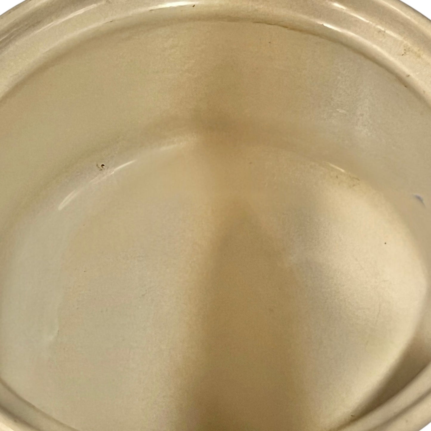 inside of Le Creuset cocotte
