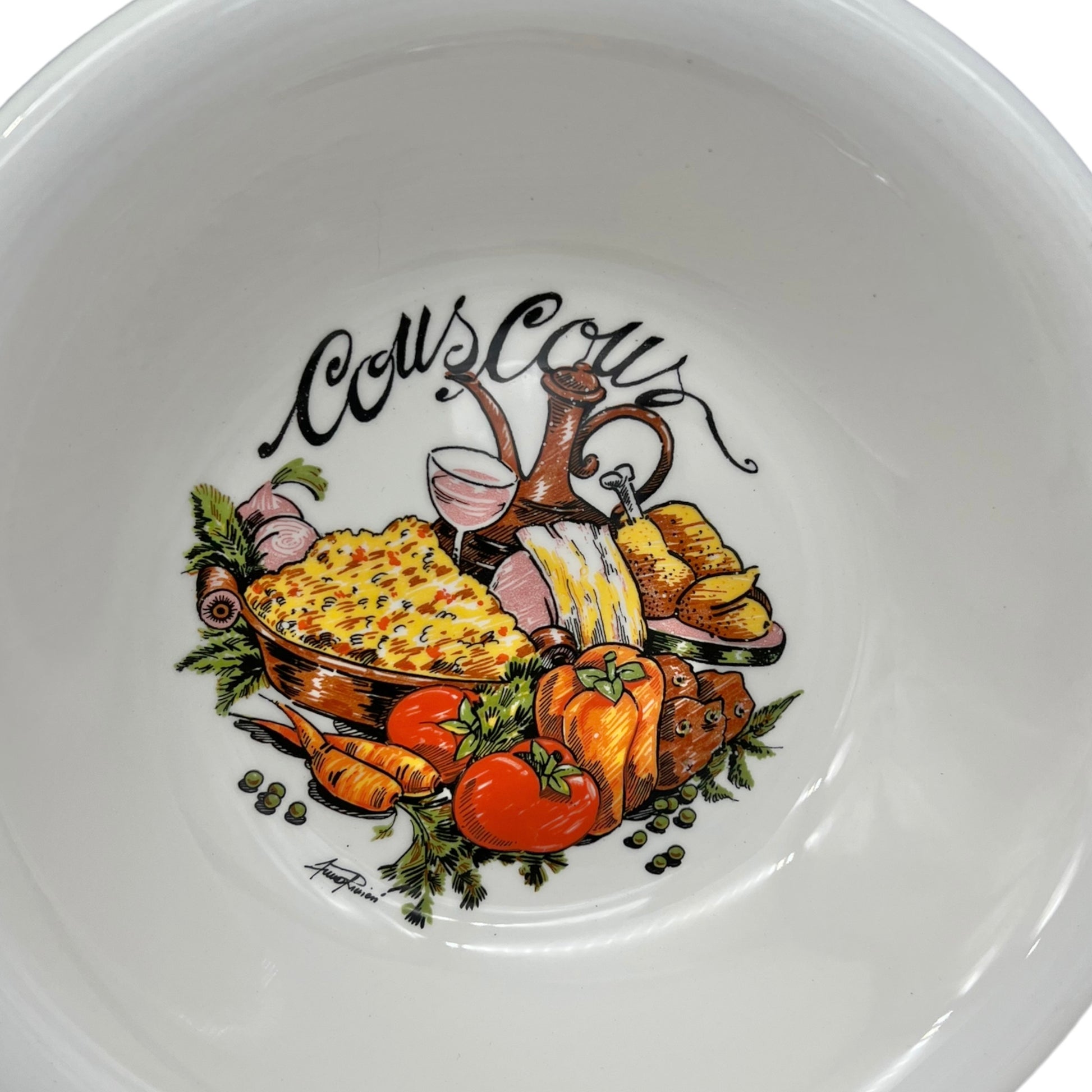 image 6 Italian La Primula hand painted couscous bowls