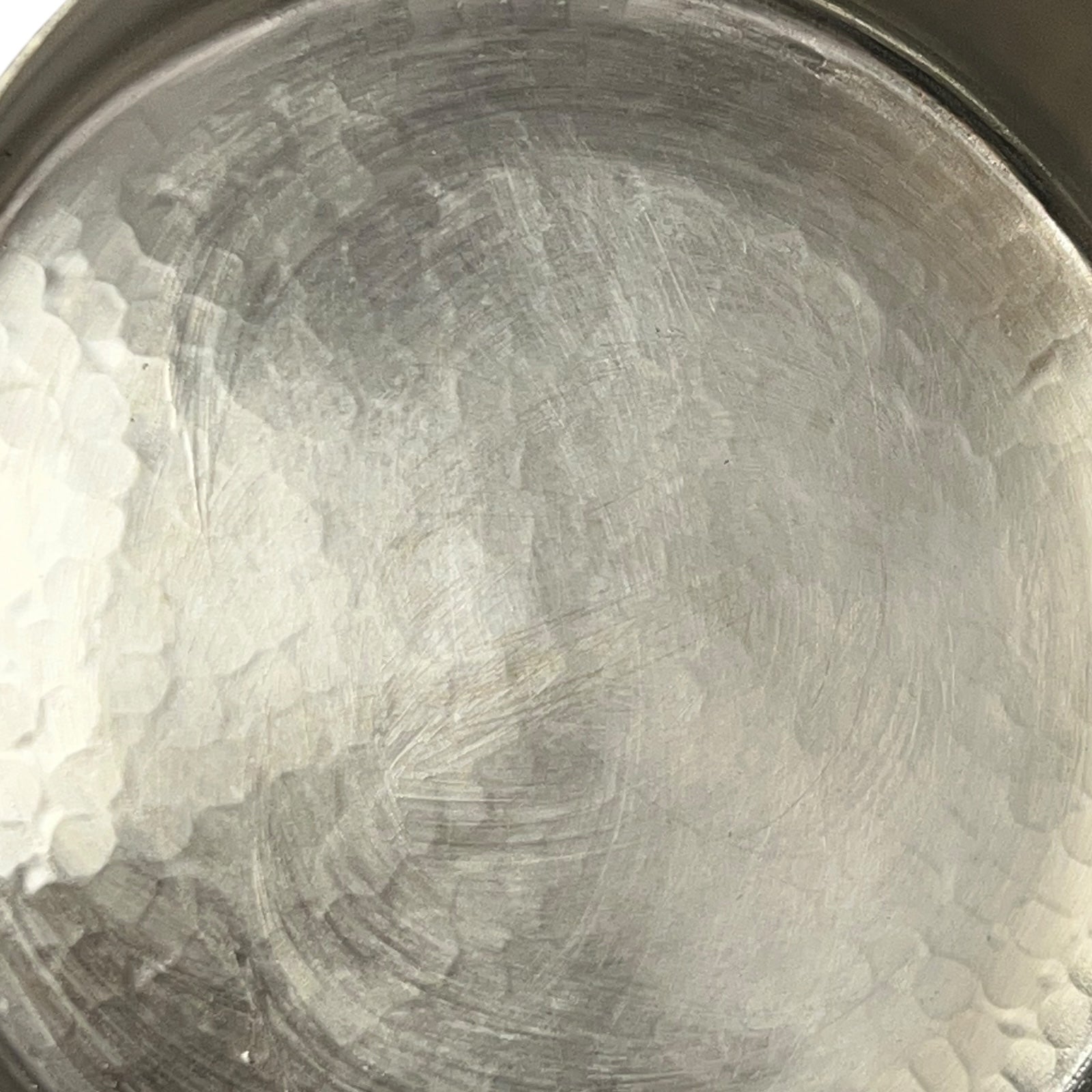 Close-up of a tin lined cooking pot