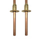 image pair of handmade copper and brass taps