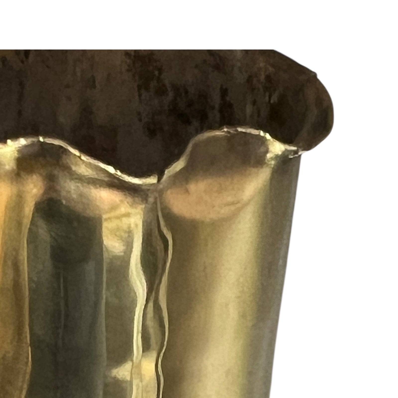 top rim of trench art vase